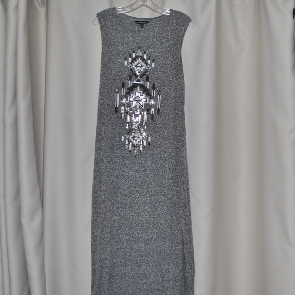 Floor Length Maxi with Tribal Print Design - Picture 1 of 4